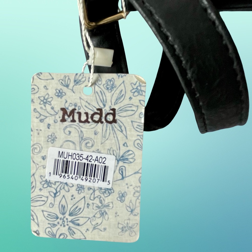 Mudd Black Zip Closure Embossed Crossbody Shoulder Bag Pom Pom Charm Keychain - Picture 2 of 13